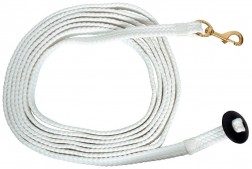 BLUE TAG BRAIDED COTTON LUNGE LEAD