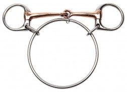 ZILCO DEXTER SNAFFLE WITH COOPER MOUTH 12.5CM