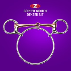 ZILCO DEXTER SNAFFLE WITH COOPER MOUTH 12.5CM