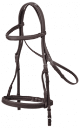 ZILCO TRAINING BRIDLE WITH CAVESSON - BROWN