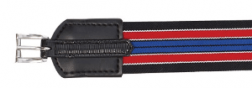 ZILCO 50MM ELASTIC GIRTH - RED / BLUE  - 100cm - 16MM BUCKLES